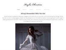 Tablet Screenshot of kayleechristine.com
